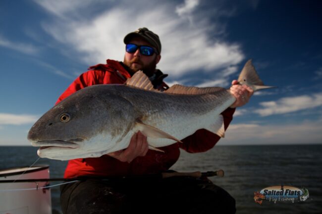 Angler with Louisiana Redfish New Orleans Redfish