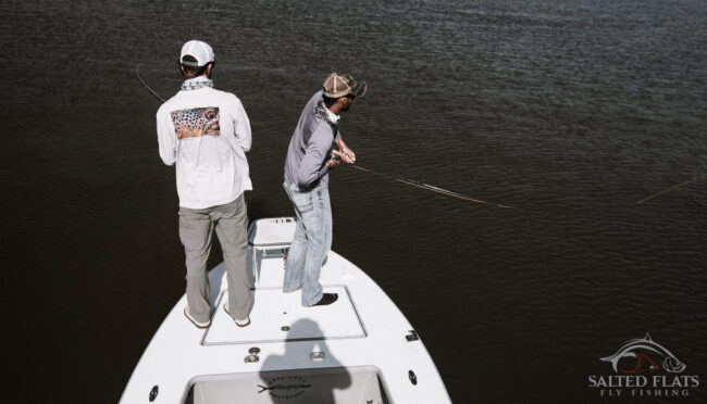 Fly Fishing redfish in Louisiana