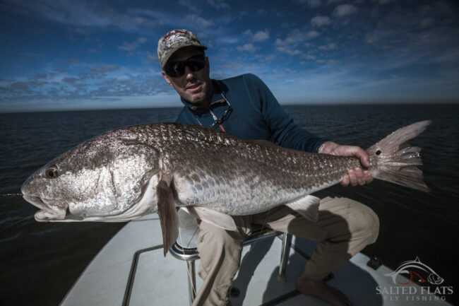 Louisiana Bull Redfish Fly Fishing